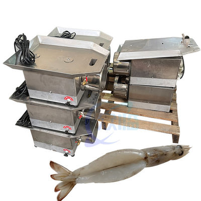 좋은 가격 내구성 0.12KW 새우 절단 장비, 산업 새우 뒷면 오픈 펠러 온라인으로