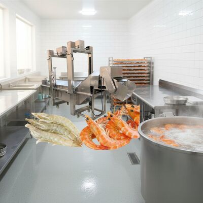 좋은 가격 380V Shrimp Blanching Machine 3.7kw Shrimp Cooker Zolim Shrimp Cooking Equipment 자동 새우 조리기 새우 조리 라인 온라인