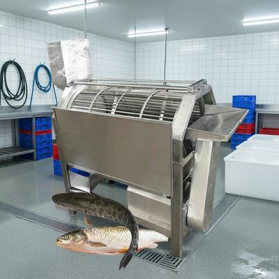 좋은 가격 생선 식물을 위한 자동 생선 껍질 제거기 조림 생선 껍질 제거기 2.2kw 생선 껍질 제거 장비 온라인으로