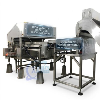 좋은 가격 High Capacity Shrimp Head Cutting Machine 316L Stainless Steel 500-800KG 7.5KW 50Hz 온라인