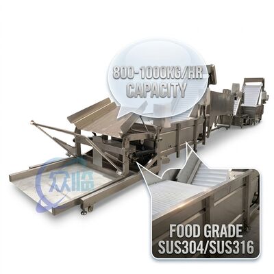 좋은 가격 위생적인 SUS304 1500-2000KG 11.7KW 50Hz 완전 자동 새우 머리 제거기 온라인