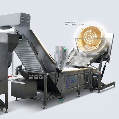 좋은 가격 새로운 디자인 해산물 가공 공장 장비 식품 등급 SUS304 1500-2000KG 9.0KW 60Hz 온라인