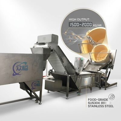 좋은 가격 수질 농장용 수질성 새우 절개 기계 SUS304 1000-1500KG 7.5KW 380V 온라인