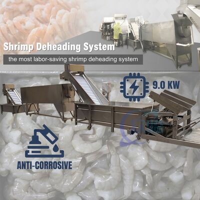 좋은 가격 Advanced Shrimp Head Separation Machine SUS304 2000-2500KG 15KW 440V For Seafood Export Company 온라인